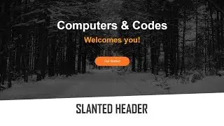 Create Slanted or Skewed Header | HTML & CSS | Computer Conversation
