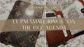 LV PM SMALL RINGS AGENDA SET-UP // on the go planner