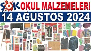 ŞOK 14 AĞUSTOS 2024 OKUL MALZEMELERİ KATALOĞU & KIRTASİYE ÜRÜNLERİ | ŞOK ÇANTA DEFTER KİTAP | ŞOK