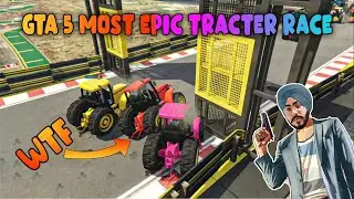 97.123% People Cannot Complete This Big Tractor Parkour Race in GTA 5!