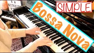 Simple BOSSA NOVA Jazz Chord Progression on Piano 🇧🇷