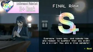 S+ Ranking Full Walkthrough on Yandere Mode (Timestamps + All Rivals + Ending + Yandere Simulator)