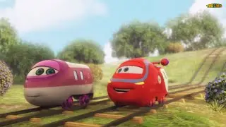 Train cartoon | Super wings | Collection 332