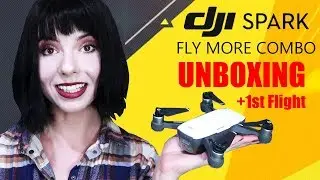 DJI SPARK Fly More Combo drone: UNBOXING, FIRST FLIGHT, FIRST IMPRESSIONS, RAW footage