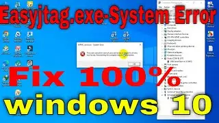 Easyjtag.exe-System Error/Fix 100% Msvcp140.dll Missing Windows 10