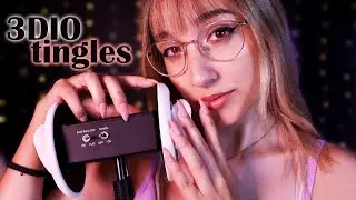 ASMR | 3DIO TINGLES: Breathy Whispers, Scratches, Face Touching & Word Repetition 