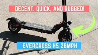 The Evercross H5 28mph 48v Scooter is QUICK and Well-Balanced!
