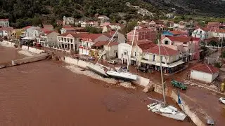 Καταστροφές από το πέρασμα του "Ιανού" σε όλη την Κεφαλονιά