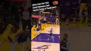 Lebron James Drops 30 Points, 9 Ast, and 9 Reb to Crush Warriors in Playoff Game 6 