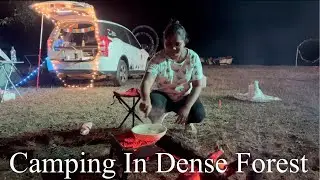 Campfire Cooking Recipe 🏕️ | Campfire In Dense Forest 🔥 