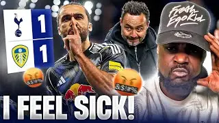I FEEL SICK! 😡 Tottenham 1-1 Leeds EXPRESSIONS REACTS
