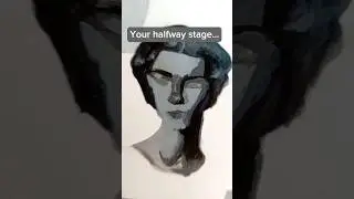 New Art Challenge! (let's see your beginning stage..) not my audio #drawing #painting #artchallenge