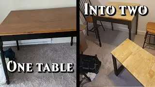 DIY TABLE ALTERATION, Didn't spend a cent ( ...if you don't count spray paint)