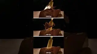 1000 fps Chocolate test