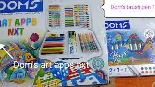 DOMS 2 product Unboxing(Dom's brush pen 14 shades & Dom's art apps nxt)#youtubevideo #trendingvideo