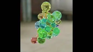 🎨 Orbeez Abstract Simulation: A Mesmerizing Blender 3D Render🌈 #BlenderArt #ColorfulRender #relaxing