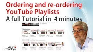 How to re-arrange YouTube Playlists. 2017