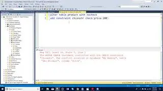 How to use nocheck in SQL server manager