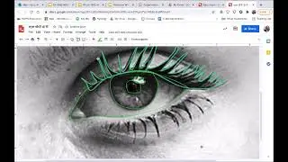 Making a vector eye in google drawings