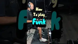 How to play funk on drums #drums #drumlessons