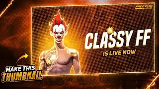 How To Make Free Fire Live Stream Thumbnail | On Pixellab | Thumbnail Like 