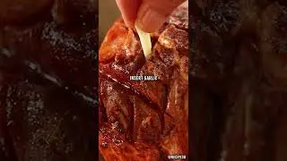Garlic and Herb Roast Leg of Lamb, Slow Cooked