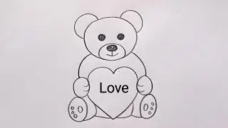 how to draw teddy bear drawing easy step by step