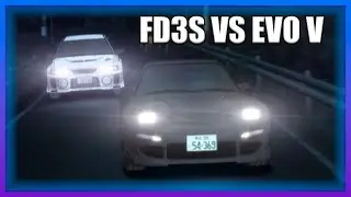 INITIAL D - FD3S VS EVO V [HIGH QUALITY]