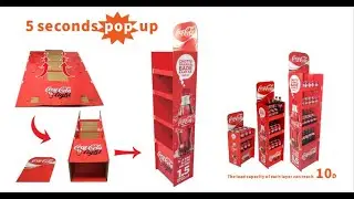 Show how quick to assemble POP Cardboard Display - Step by Step Animation
