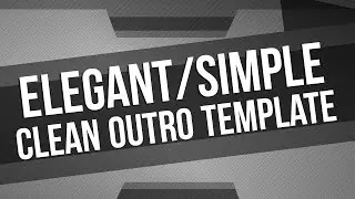 Free OUTRO TEMPLATE │ CLEAN/Elegant/Corporate Logo REVEAL │ After Effects!