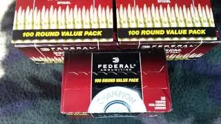 Federal 100rd value pack ammo score at Wal-Mart
