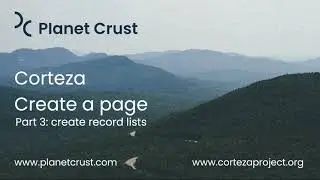 Create a page in Corteza. Part 3: create a record list