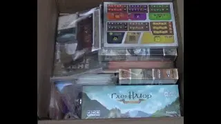 Распаковываем настольную игру Глен-Мор 2, а так же дополнения к настольной игре Покорение Марса.