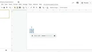 Insert Audio in Google Slides