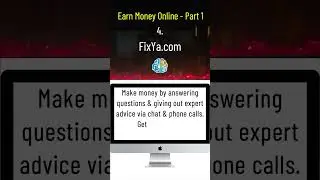 Top Sites to Make money online by Work From Home - Part 1