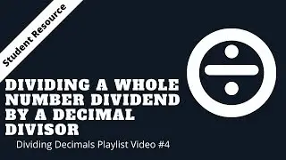 Dividing Decimals - Decimal Divisor - 5.NBT.7