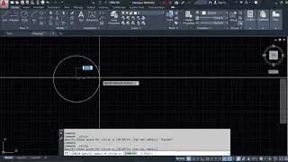 Membuat Circle, Center-Radius di AUTOCAD 2020