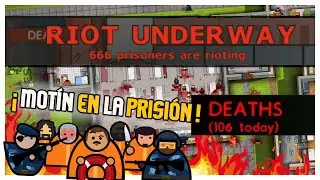 RIOT IN THE LUXURY PRISON! Prison Architect - Island Bound