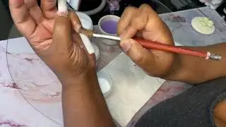 Watch Me Work/Ombre Glitter Nails