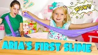 Karina teaches her sister Aria how to make slime. SIS vs SIS 