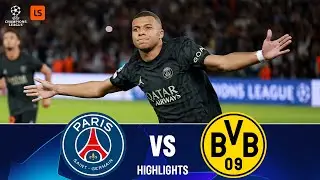 PSG vs Borussia Dortmund | 2-0 | UEFA Champions League Highlights | LiveScore