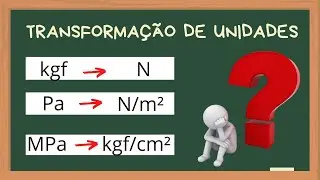 Transformação de unidade fácil e rápido kgf/cm², MPa e kN