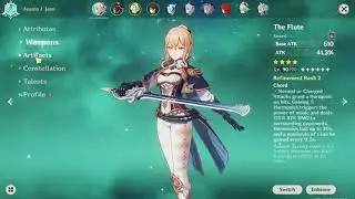 Jean with Physical set without food buffs