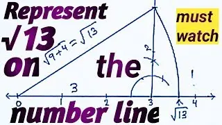 YouTube video  how to represent root 13 on number line