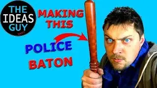 Wood turning an Old School Policeman's Truncheon from Redwood