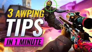 3 AWPING Tips In 1 MINUTE! - CS:GO