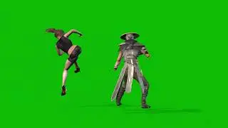 Kungfu Battle: Female Modern Character vs Monster | Free Green Screen Street Fighter Animation