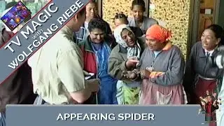 Appearing Spider on Hand: TV Magician Wolfgang Riebe