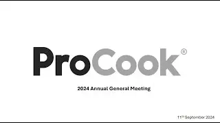 PROCOOK GROUP PLC - 2024 Annual General Meeting