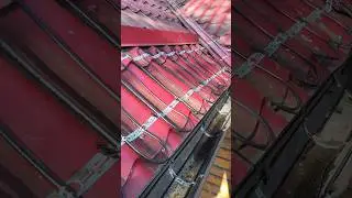 ♨️🔌 Обогрев Кровли, ендовы, желоба и водостоки на металлочерепице #обогрев #ендова #кабель #желоб